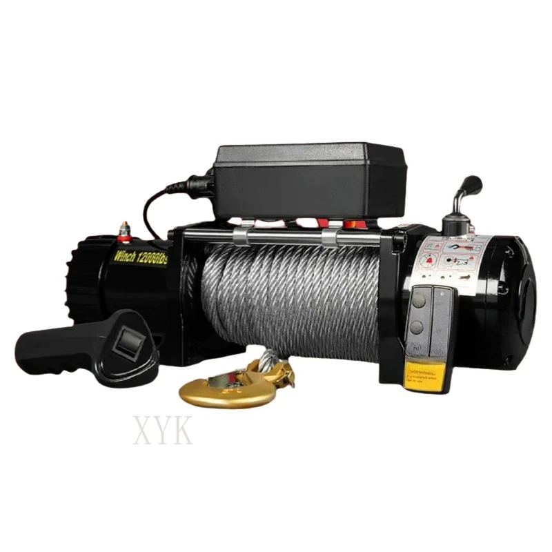 12V 24V Electric Truck Trailer Towing Off Road Vehicle Winch Handling Warehousing Transportation Equipment Hoist view 2