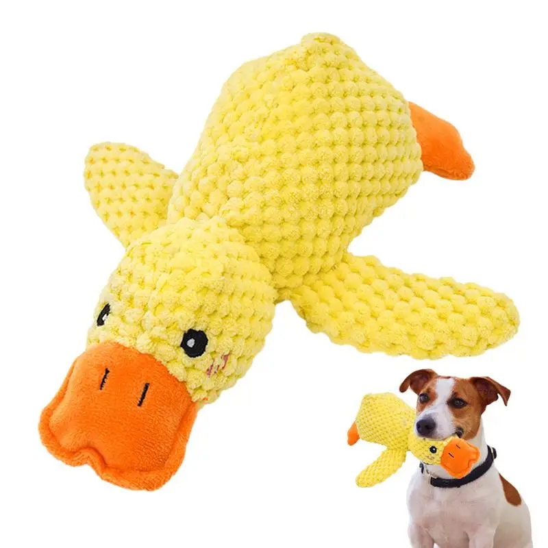 Duck Shape Dog Toy Quacking Pet Toys for Small Large Dog Cat Durable Puppy Molar Chew Toy Fun Interactive Plaything Dog Supplies