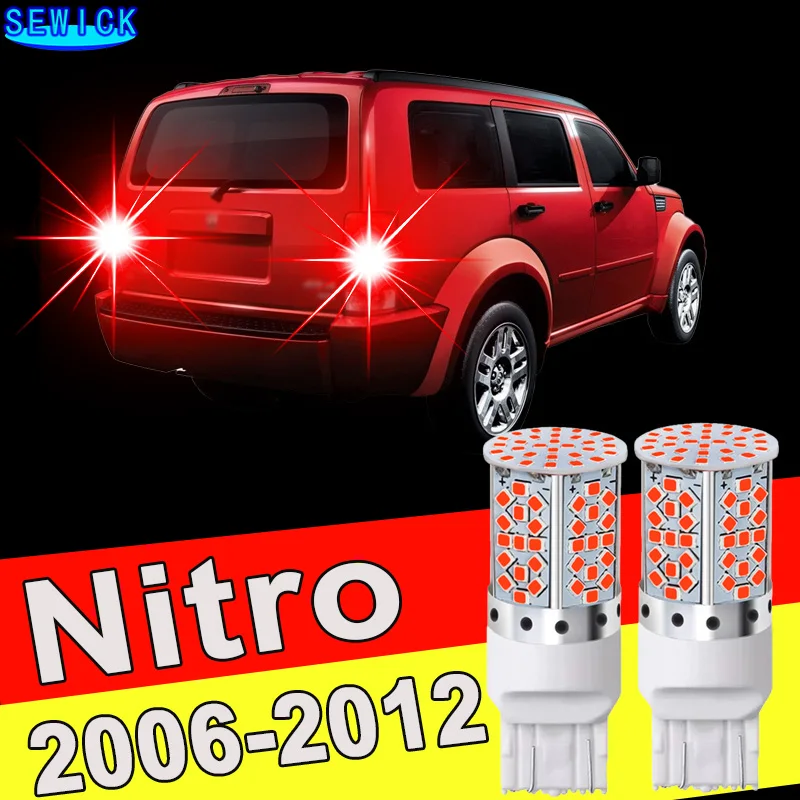 2pcs LED For Dodge Nitro 2006 2007 2008 2009 2010 2011 2012 Brake Lamp Stop Tail Light Bulb Accessories
