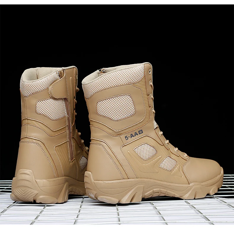 Herren-Taktikstiefel, Outdoor-Damen-Armee-Schuhe, Wüstenstiefel, Training, Unisex, ultraleicht, Militär, Sicherheit, schnelle Reaktion, Herren-Camping – Detail 22