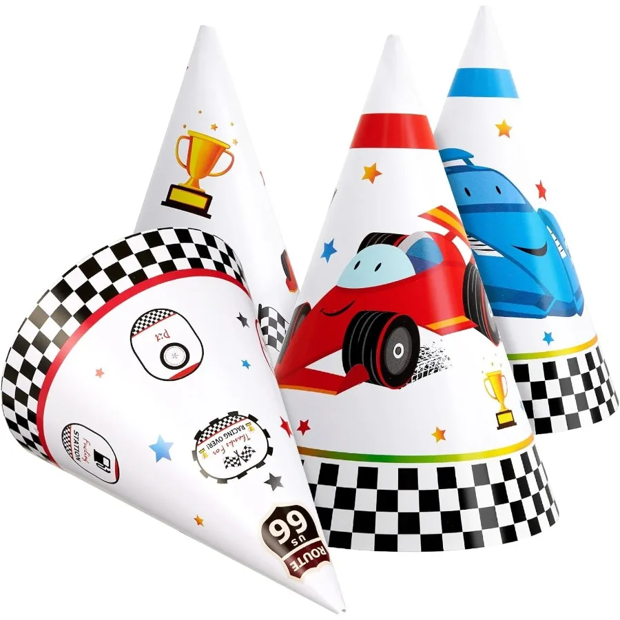 قبعات حفلات أعياد الميلاد - 12 قطعة من لوازم حفلات أعياد الميلاد، عصابات رأس مخروطية، قبعات حفلات ورقية ملونة