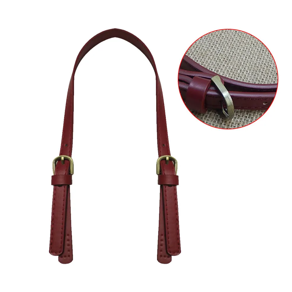 2 Pcs Single Shoulder Crossbody Strap Synthetic Durable Tote Bag Replacement Handbag Belt Adjustable Length Dual Buckle