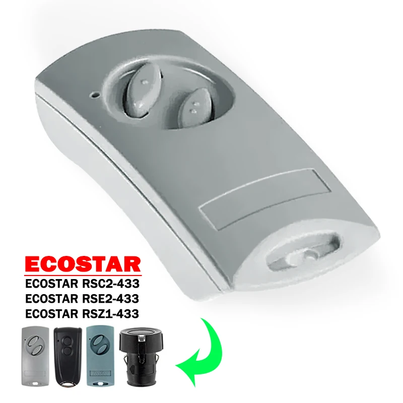 Newest ECOSTAR RSC2 RSE2 RSZ1 433 MHz Garage Electric Gate Remote Control For ECOSTAR Liftronic 500 700 800 Gate Opener Command