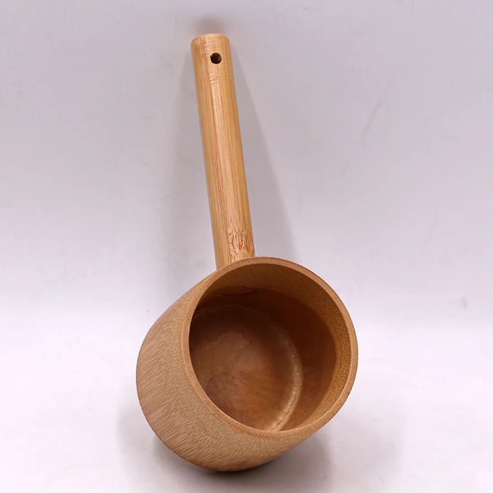 Bath Spoon Japanese Tea Ladle Bamboo Bailer Water Canned Salt Scoop Large Dipper