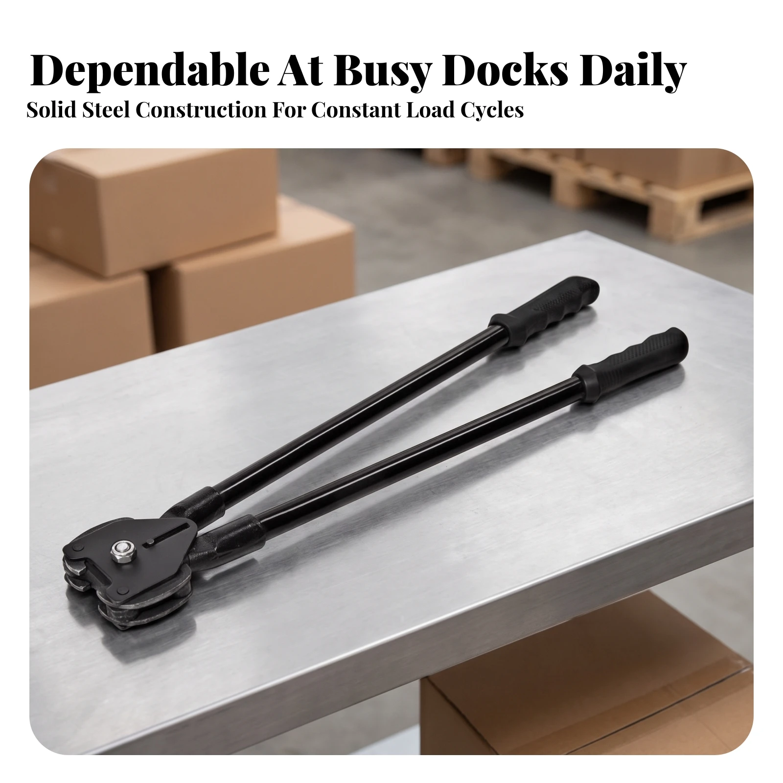 Manual Steel Strapping Clamp Long-Lasting Steel Banding Sealer Strapping Sealer Long-Lasting for Packers, Shipping Department