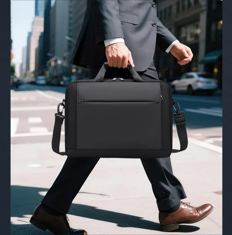 

15.6 inch Oxford Cloth Laptop Bags Men Large Capacity Briefcase Business Travel Shoulder Pouch