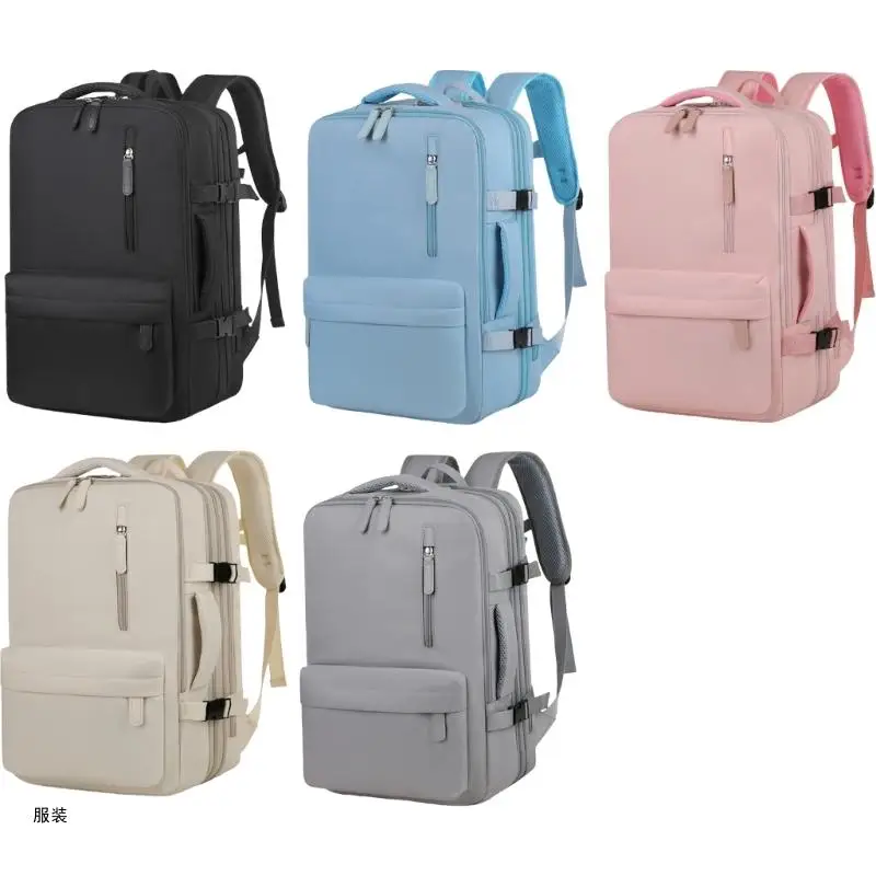 

D0UD Multiple Pocket Cabin Backpack Large Capacity Laptop Bag for Business and Travel