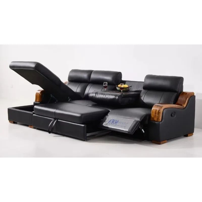 

Designer l Shape with Storage Living Room Sofas Supplier Luxury High Quality Recliner Sofa Set Multifunctional Folding Sofa Bed