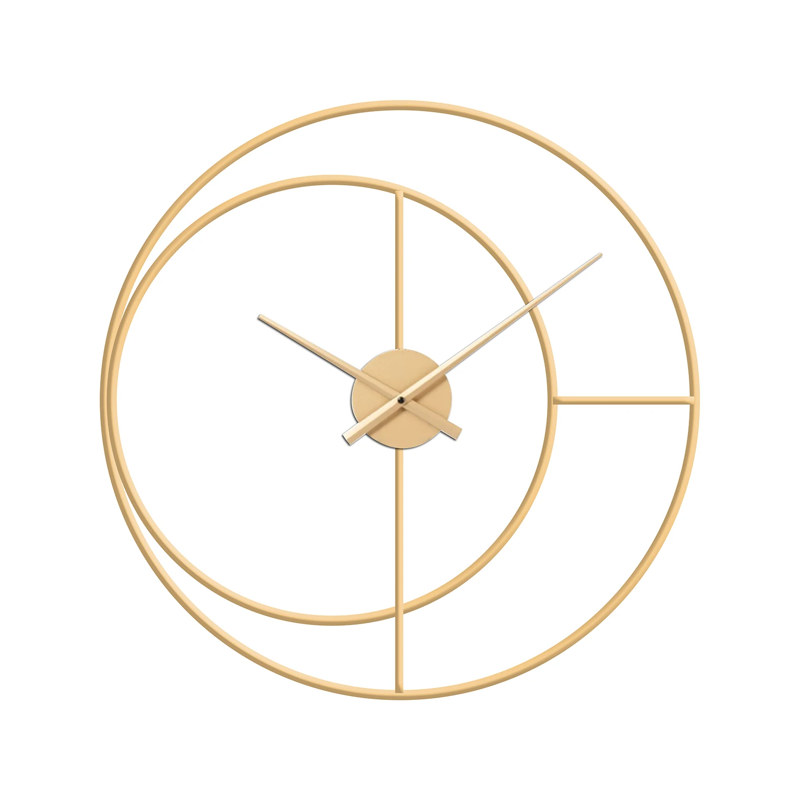 

&c 60cm Easy Install Modern Living Room Decorative Iron Wall Clocks Simple Metal Frame Waterproof Hanging Watch Dropshipping DDP