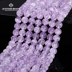 5A Quality Natural Violet Amethyst Beads Round Loose Spacer Crystal Stone 6 8 10mm for Jewelry Making Diy Necklace Bracelet