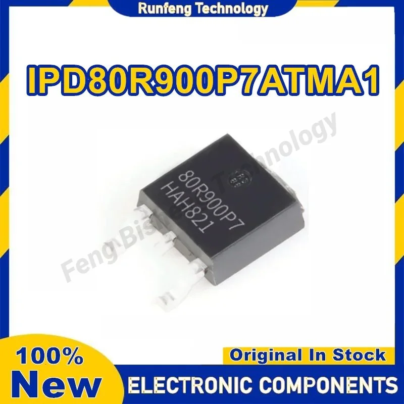 10PCS IPD80R900P7ATMA1 package TO-252-3 MOS FET 800V 6A silk screen 80R900P7 New Original in stock