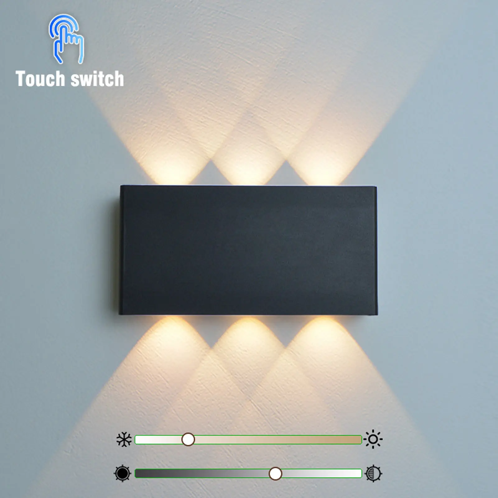 ZK50 Battery Powered Wall Light USB Rechargeable Dimmable 3 Modes Lighting Magnetic Attraction Sticky LED Wireless Wall Light