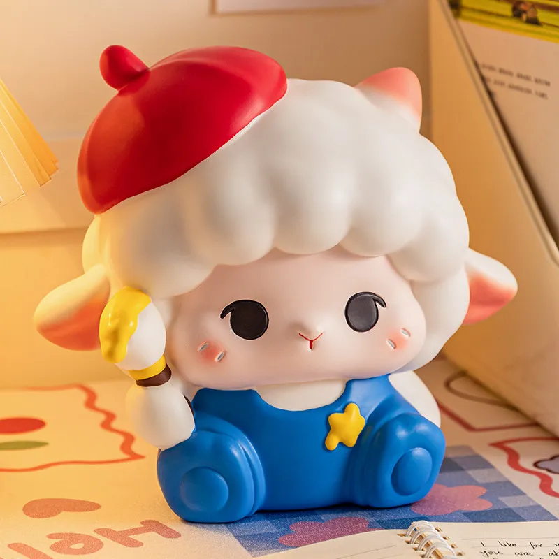 

Anime Cartoon Money Boxes Sheep Room Decor Unique Clear Save Space Cute Aesthetic Piggy Bank Design Cofre Ornaments Home Decor