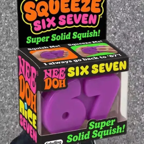 New Style Number 67 TPR Squishy Toy Set, Creative Soft Squeeze Fidget Toys For Stress Relief And Daily Relaxation