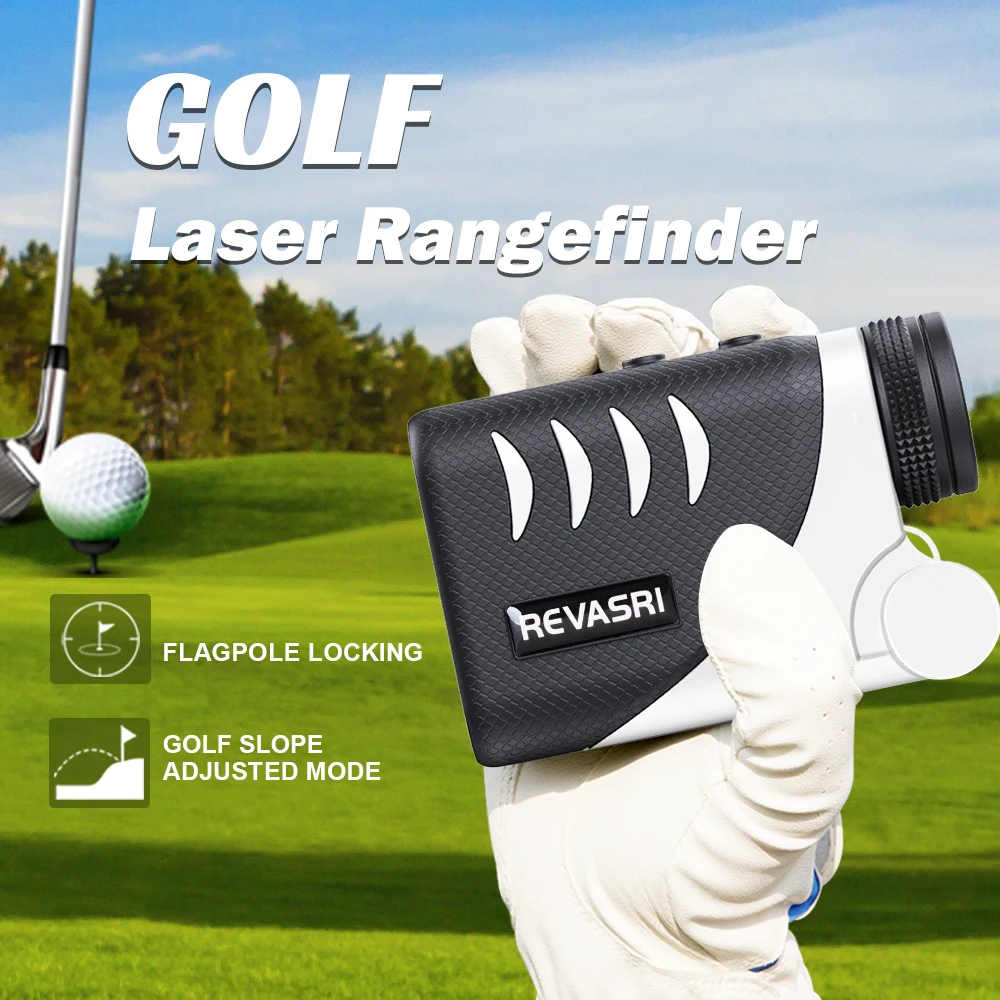 REVASRI CR2-3V Replaceable Laser Rangefinder For Golf Sport Flag-Lock Slope Long Distance Meter with Hunting Monocular Telescope