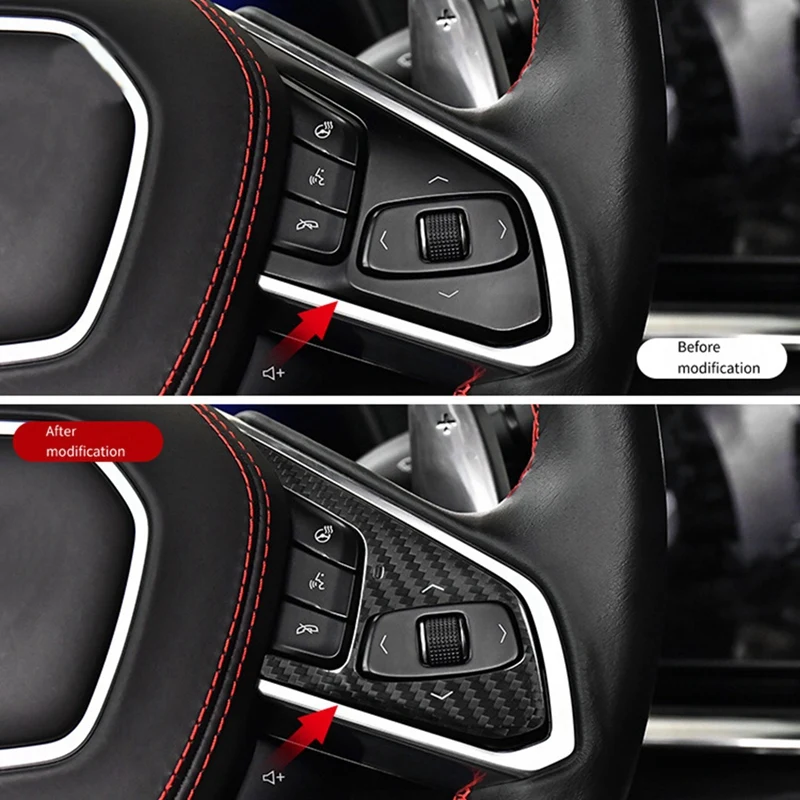 Adesivo per pannello volante Car Styling per Chevrolet Corvette C8 2020-2023 Decorazione volante