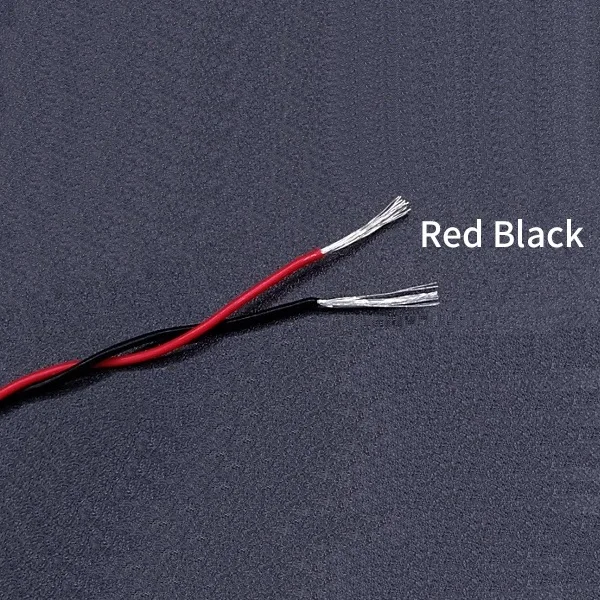 NONE 2M/10M 2pins PTFE Draht 30/26/25/24/22/20/18/17/15/13AWG DIY FEP Hohe Temperatur Twised Paar Elektronische Signal Kupfer Kabel 3