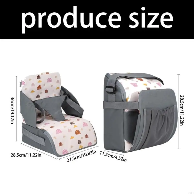 نونسليب مقعد معزز للأطفال لطاولة الطعام كرسي السيارة لينة PP ملء وسادة مقعد مع سهولة التنظيف التفاصيل 24BE #6