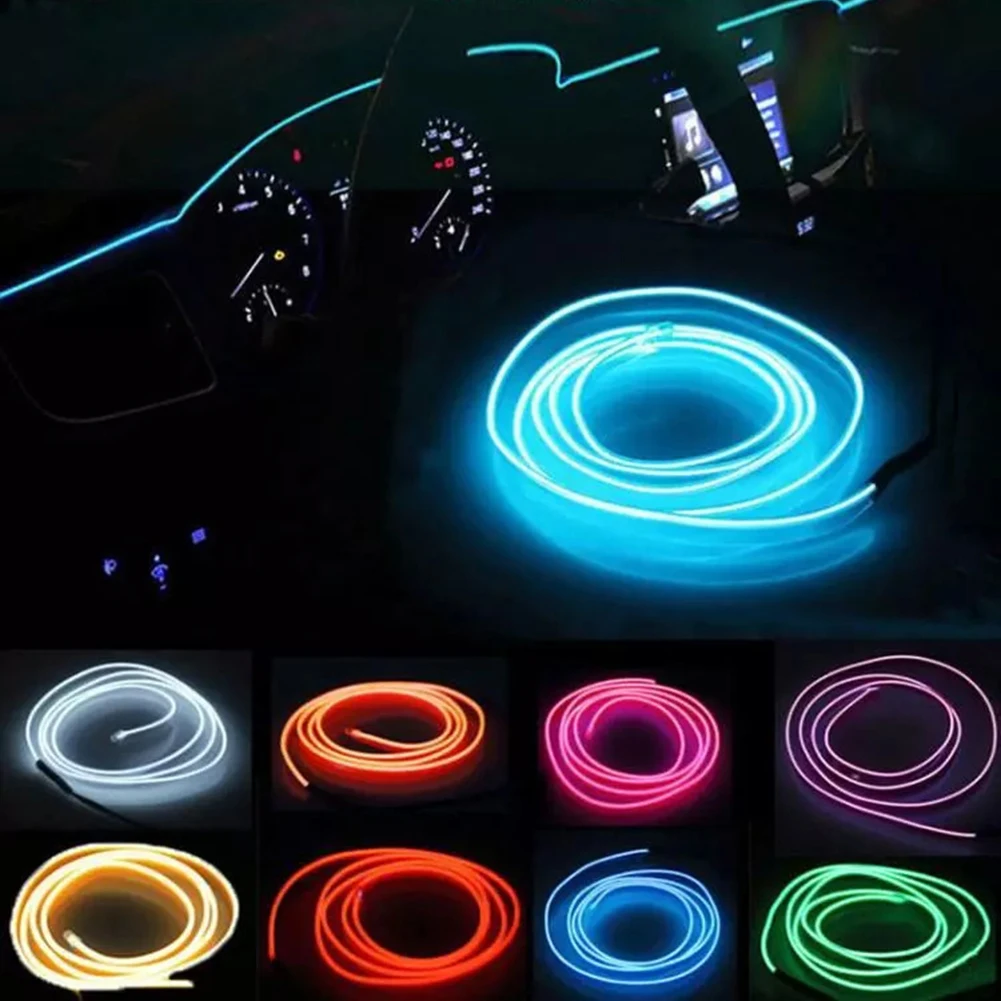 

1/2/3/4/5M LED Strips For Car Car Dashboard Decorative Light Strip Interior 2024 High Universality Fitment Multiple Color Option