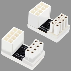 ATX 8pin Male 180 Degree Angled to 8 Pin Female Power Adapter for Desktops Graphics Card GPU PCIe 8 Pin U Turn Connector