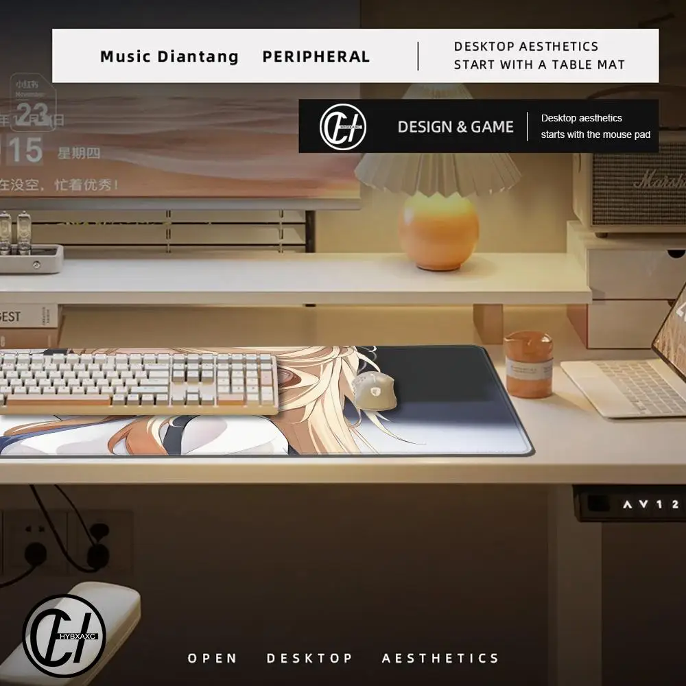 Kise-koi Mouse Pad Cute HD Desk Pad Extended Gaming Keyboard Mats Large 100x50cm XXL Gamer Mousepad