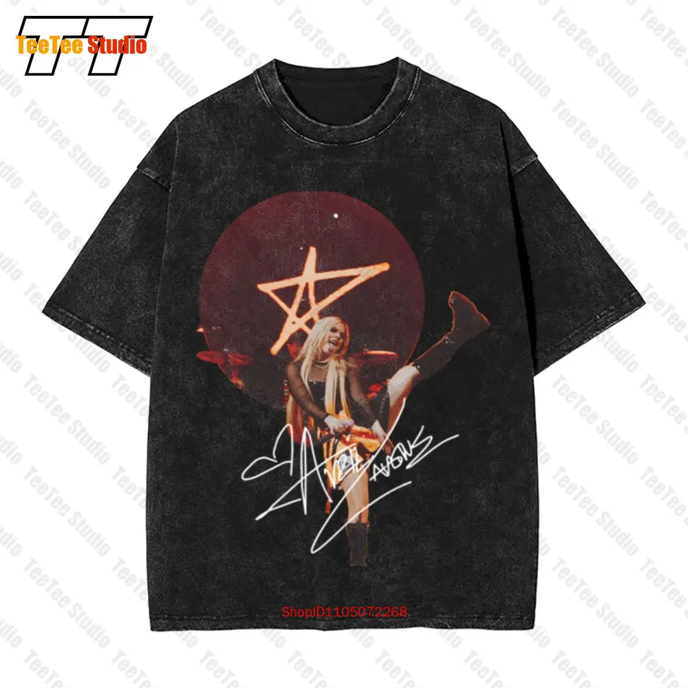 Avril Lavigne Gifft pour T-Shirt surdimensionné noir Vintage S234Xl Y57A