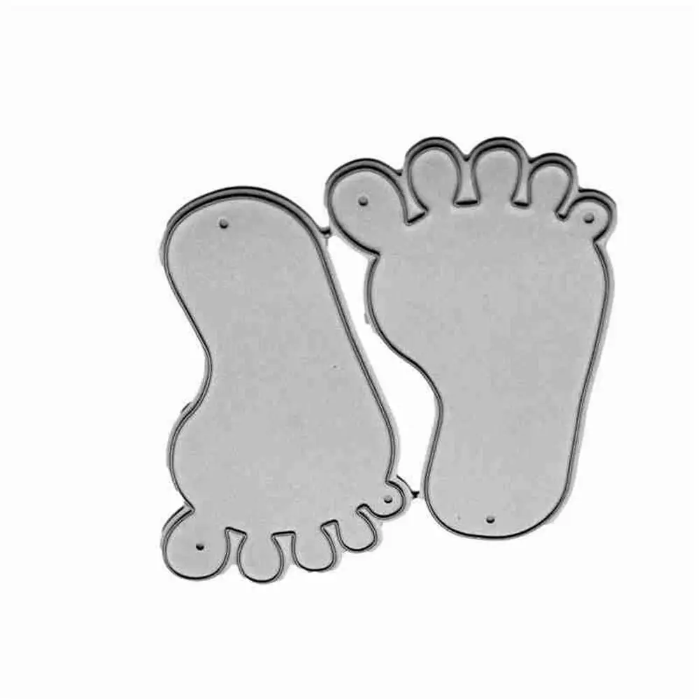 Baby Foot Shaped DIY Metal Cutting Dies DIY Tool Greeting Cards Invitations Scrapbooks Photo Albums Paper Cutter Mold