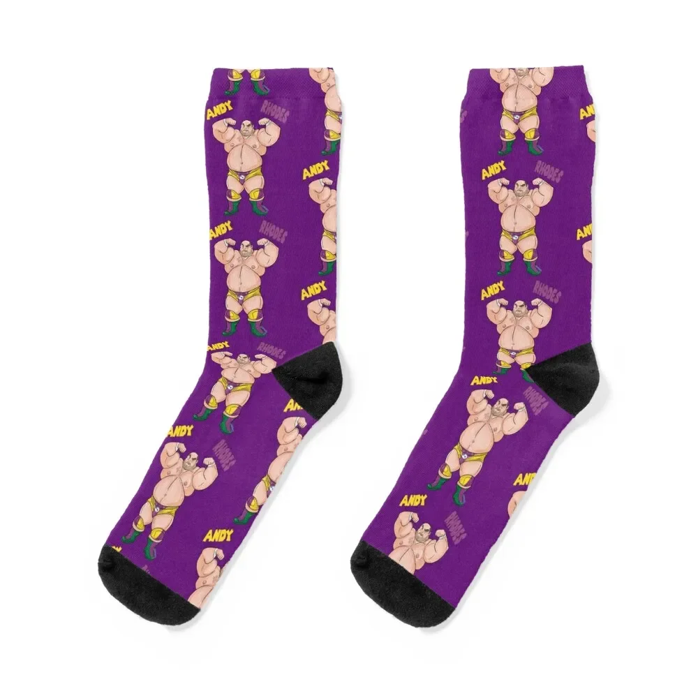 Wairo Andy Rhodes Cartoon Socks Crossfit kawaii Women's Socks Men's