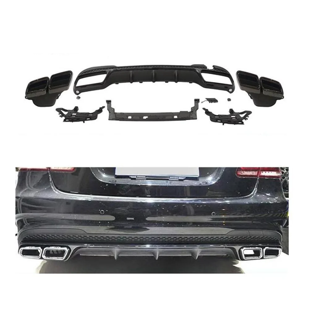 

For 14-15 Mercedes Benz E-Class W212 modified AMG rear lip tail throat sports version small surround kit