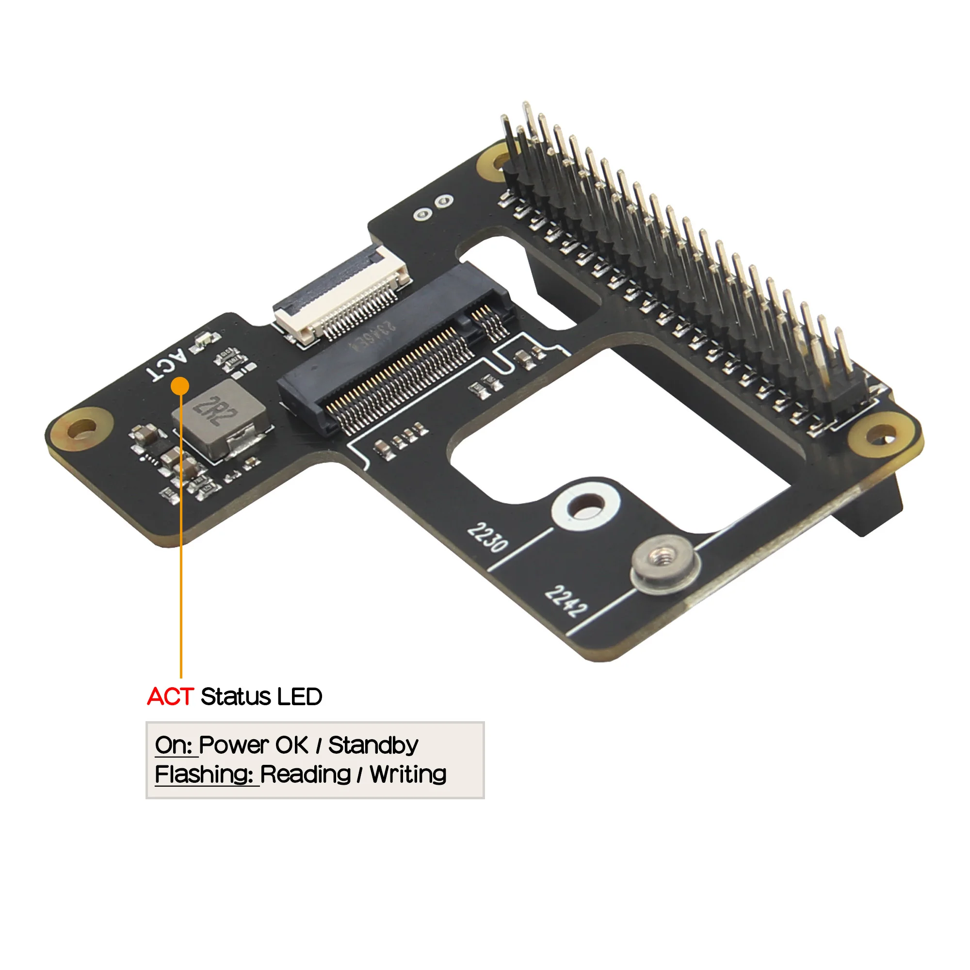 Geekworm X1000 Pcie M.2 NVMe SSD 2242 PIP PCIe Peripheral Board