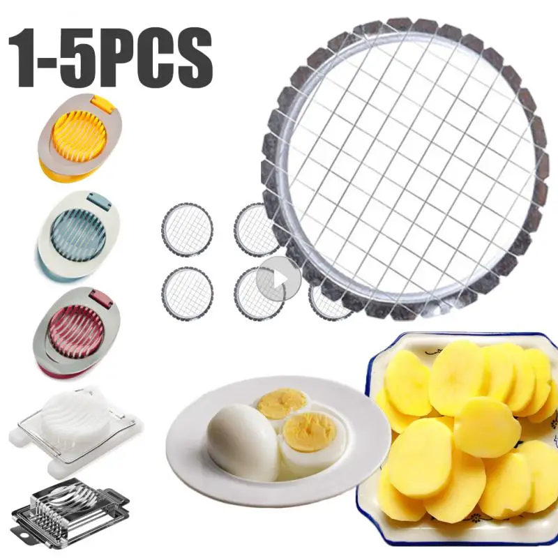 Stainless Steel Egg Slicer Cutter Cut Egg Device Grid For Vegetables Salads Potato Mushroom Tool Chopper For Kitchen Accessories