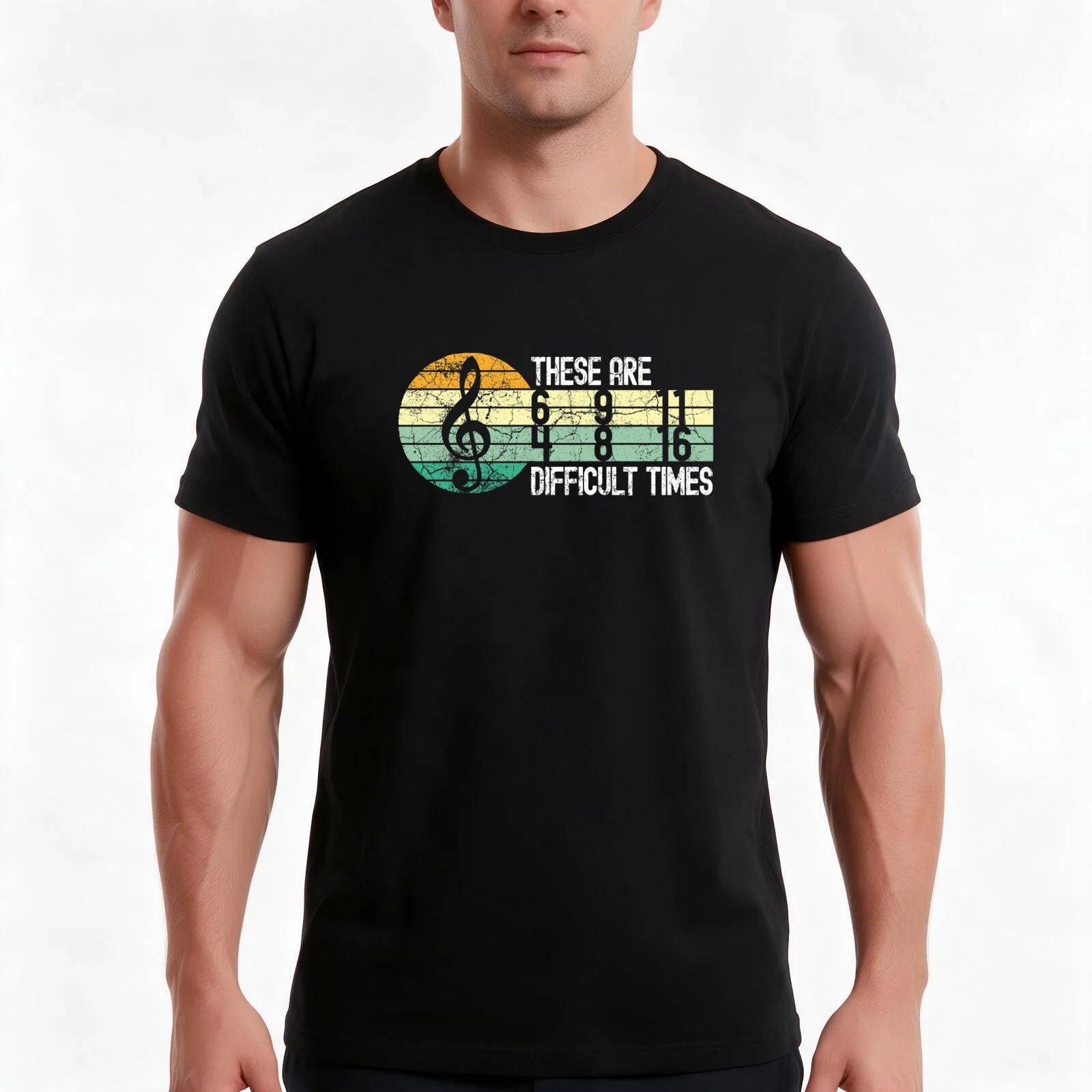 These are difficult times music lover musician T-Shirt, Summer Casual Cotton Tee, Oversized Streetwear Tops, Unisex Men Women