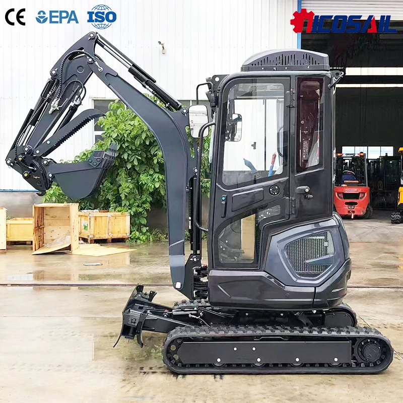 Mini Excavator OKW18 PRO Hydraulic Crawler Digger with Kubota Engine Side Swing OEM ODM Custom Logo CE Certified