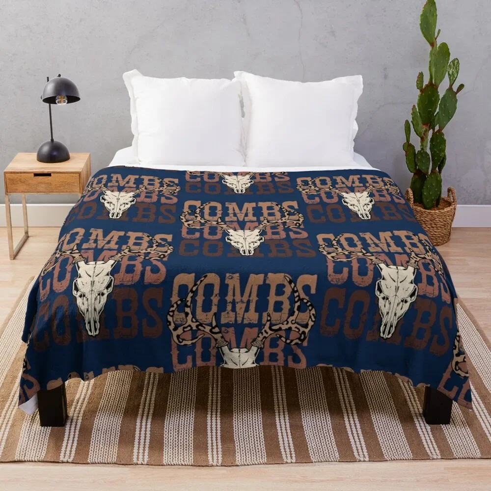 

Combs Bullhead Throw Blanket Foldable Soft Warm Blanket for Outdoor Use