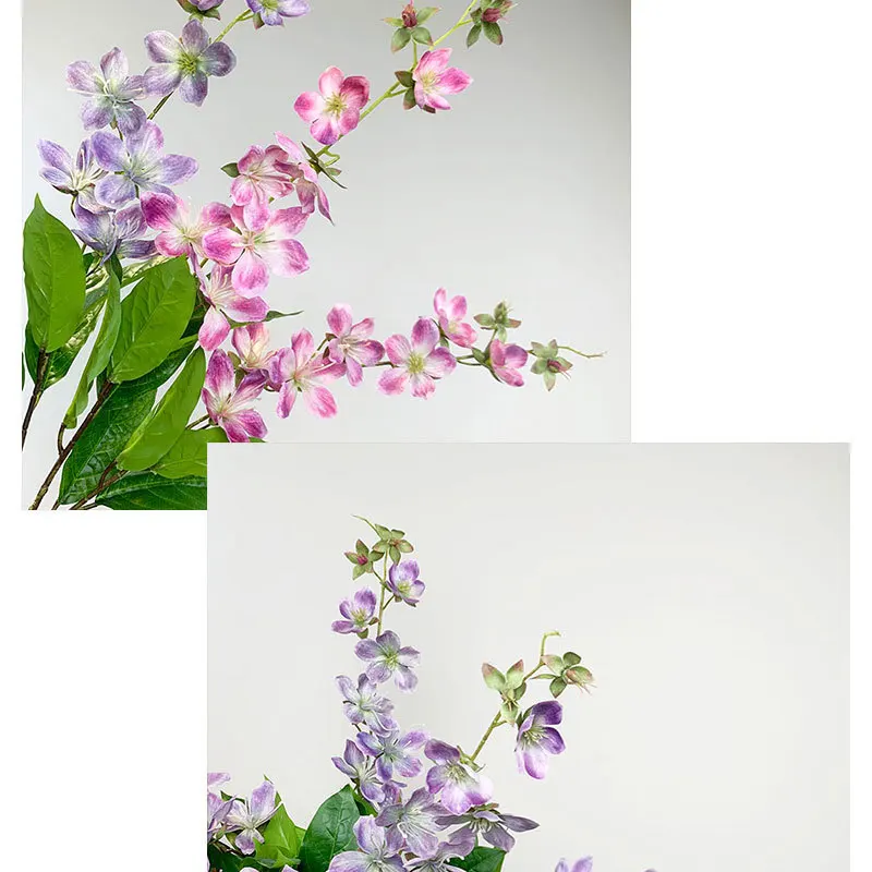4 Stücke Künstliche Jasmin-Seidenblumen, Künstliche Hochzeitsdekoration, Blumenarrangement, Heimdekoration, Party-Deckenblumen, Hängende Begonienblumen – Detail 2