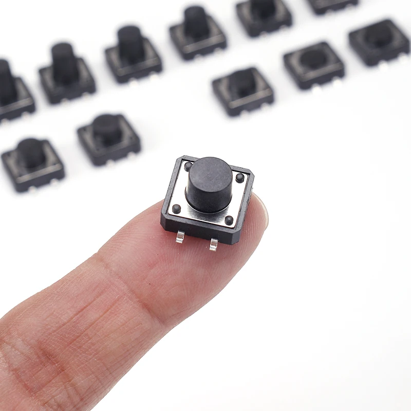 20 Stück Momentary Tactile Push Button Switch SMD SMT Mini Micro 12*12mm Verschiedene Größen 4.3-12MM SMD SMT Mini Microswitch für Elektronik – Detail 5