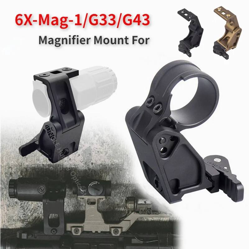 Tactical UNity FTC Mount For G33 G43 Magnifier 6X-Mag-1 Airsoft Rifle 558 Holographic Red Dot Scope FAST Riser Mount Hunting