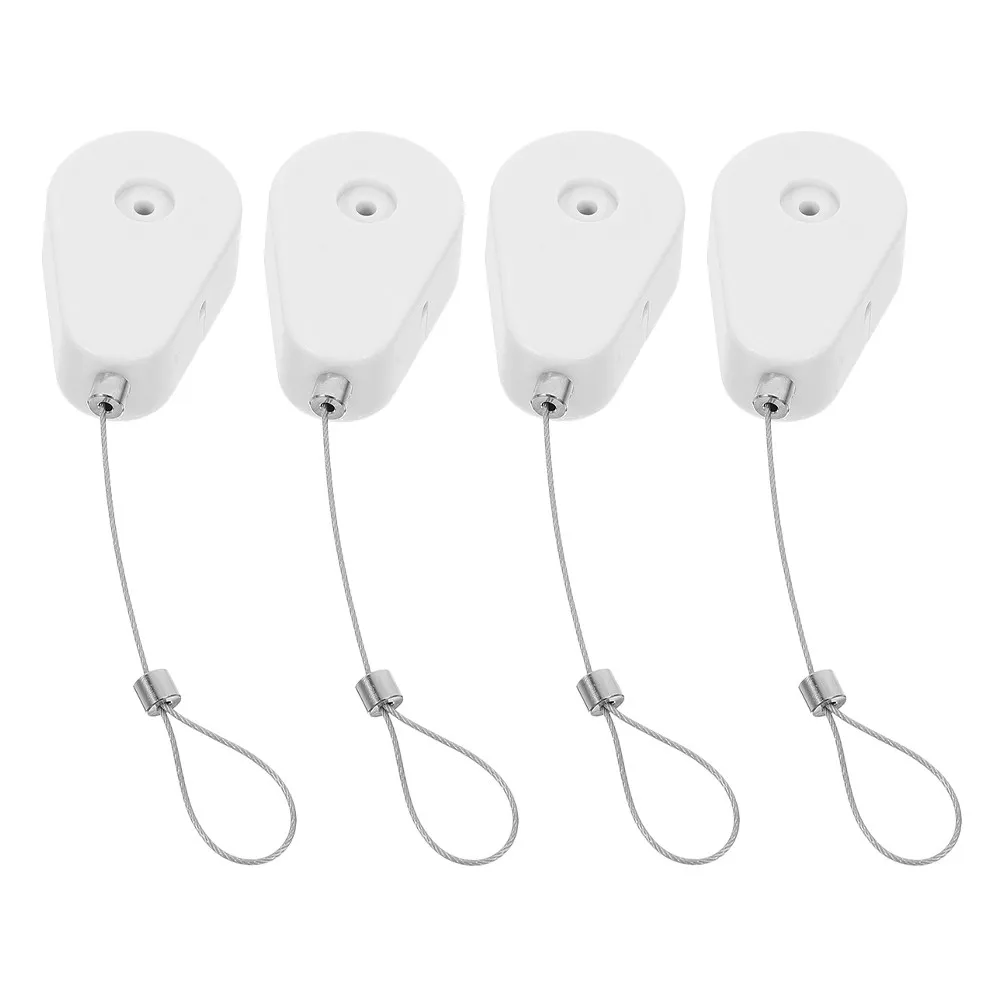 1Set Retractable Anti-Loss Cable Case Heavy-Duty Steel Wire One-Button Operation for Laptops Tablets Projectors Secure Storage