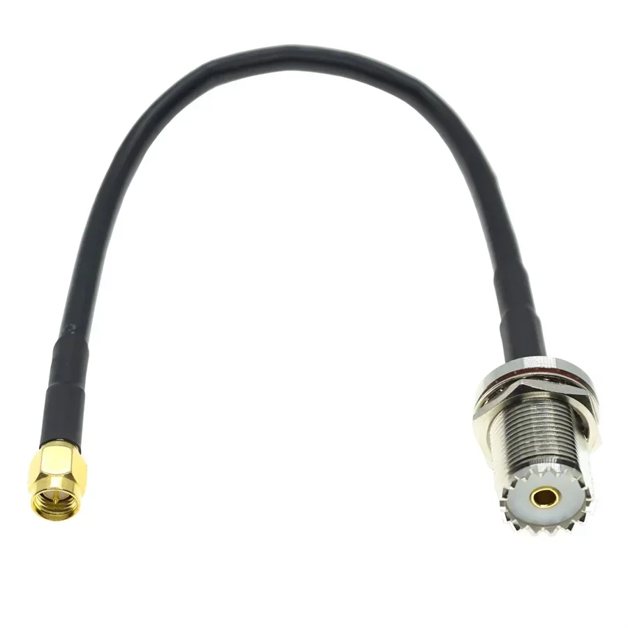 Rg58 uhf pl259 so239 zu sma männlich buchse buchse crimp koaxial stecker rf pigtail jumper antenne verlängerung kabel koaxialkabel