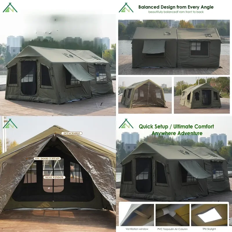 for Litai Antur AT8 Inflatable Camping Tent 5-6 Person Waterproof 3000mm UV Protection All Season One Bedroom Living Room