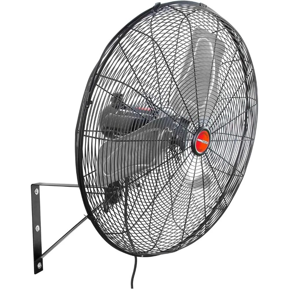 Ventilador de parede oscilante ao ar livre, 6800 CFM Grande Ventilador Industrial, Ventilador de parede para garagem, Ventiladores oscilantes ao ar livre, 24"