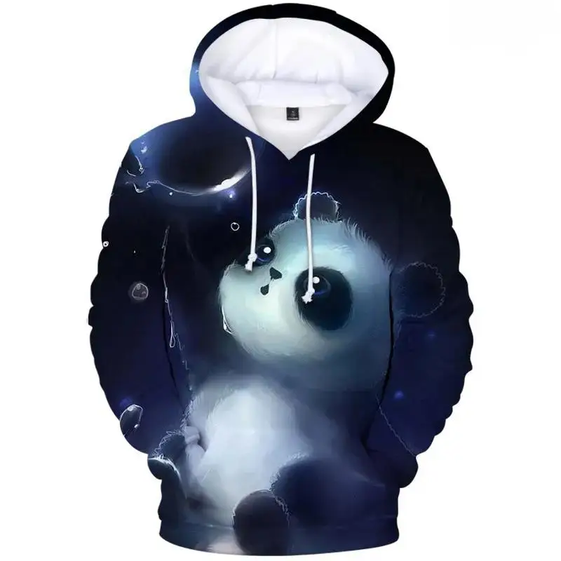 

3D Print Cute Panda Hoodies Men Sweatshirts Women Pullovers Fashion Hip Hop Streetwear Autumn Kids Hooded Casual Boys Girls Tops