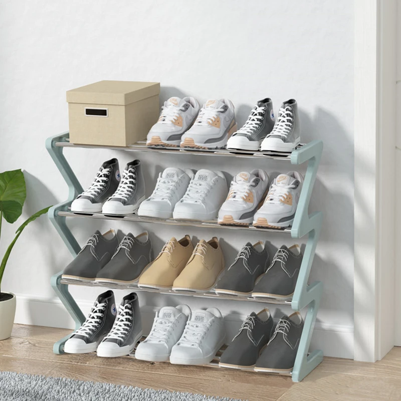 

Hot Sale Space Saving Shoe Shelf 4 Tier Multifunctional Folding Shoe Storage Cabinet