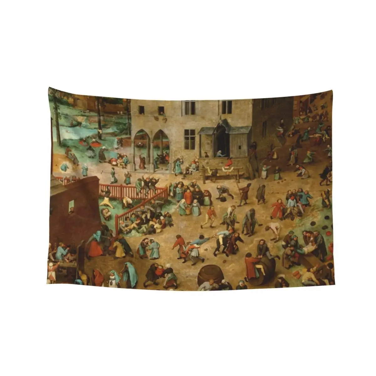 

Children's Games - Pieter Bruegel the Elder Tapestry Bedroom Decor Aesthetic Decorative Wall Mural Decorative Wall Tapestry