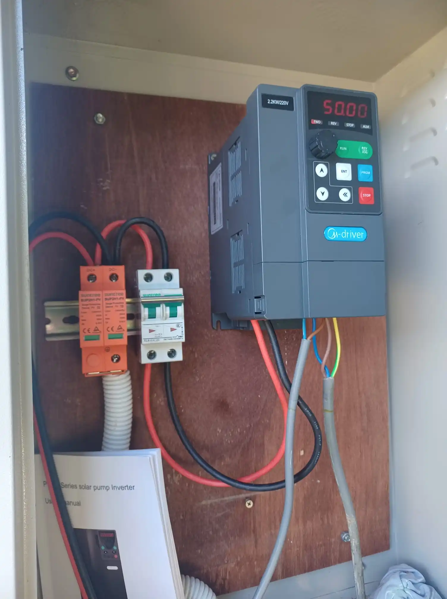 M-driver 2.2KW 3HP عاكس مضخة المياه بالطاقة الشمسية مع التحكم MPPT/V/F IP20 220V AC أو 150V-400V DC المدخلات #2