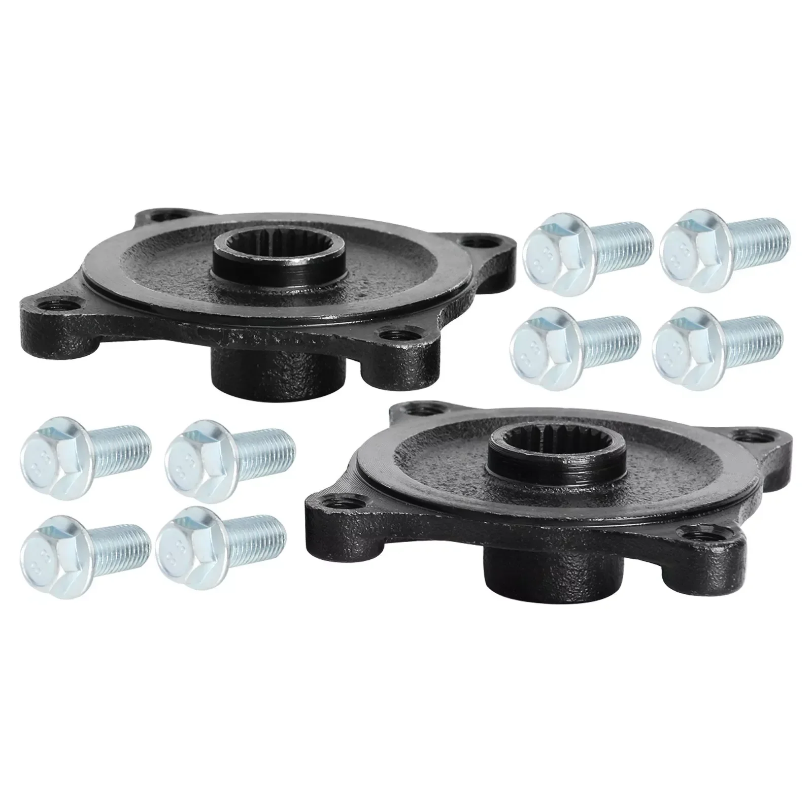 TDRPO Rear Wheel Hubs Pair 23T 4 Stud Hub Rear Axle Wheel Hub Flange 110mm W/ Bolts Go Kart ATV Quad Buggy Accessories - view 6