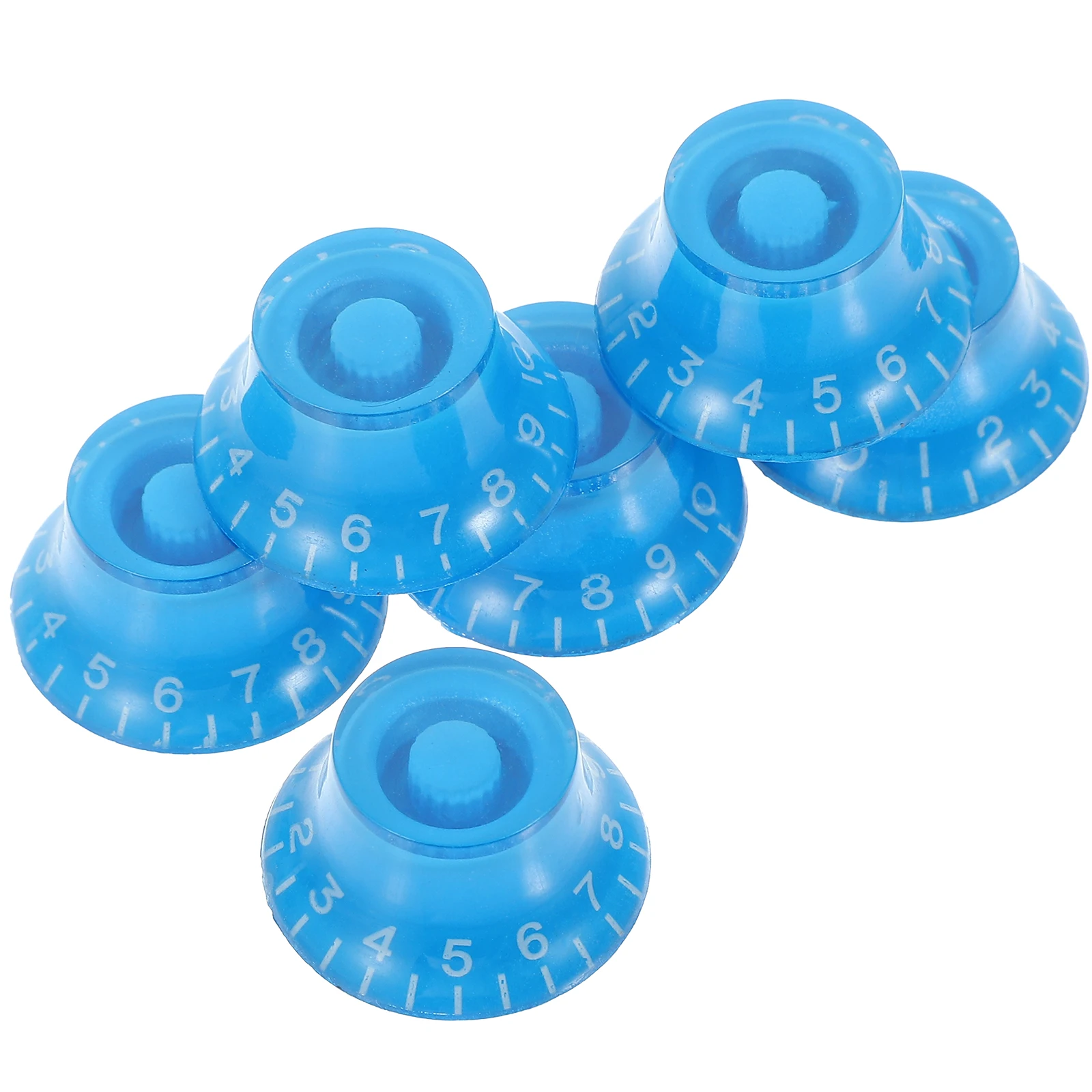 

6pcs Electric Guitar Potentiometer Knob Blue Color Volume Tone Control Caps Bass Amplifier Accessories Guitar Parts