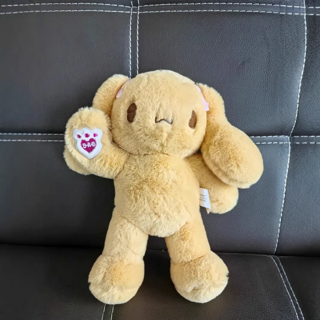 

Милая фигурка собаки мокко Cinnamoroll, 23 см, плюшевые игрушки, кавайная мягкая кукла, коллекция животных, украшения, подарки