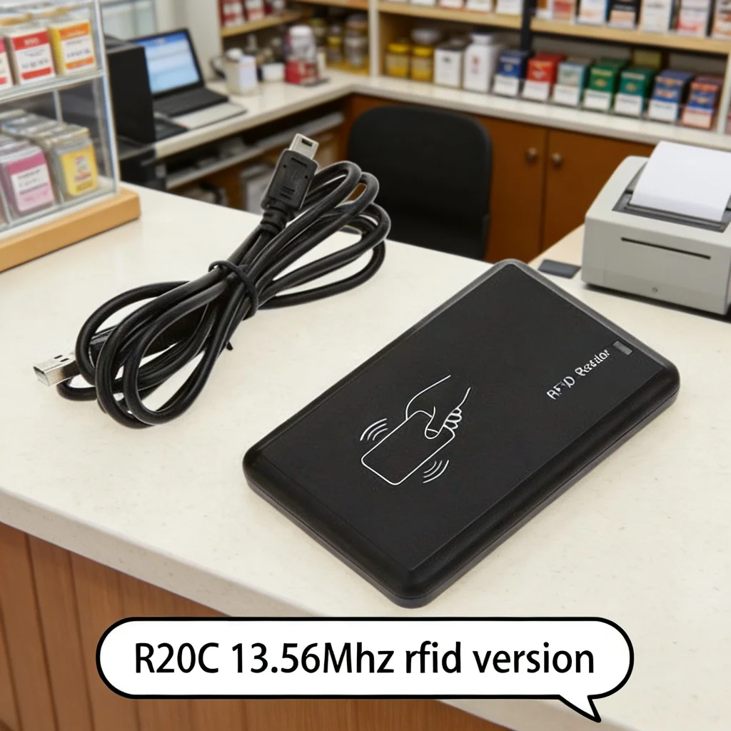 USB 13.56MHz HF Mifare Card Reader - Plug-and-Play Proximity Smart IC Card Reader for Access Control & Data Collection