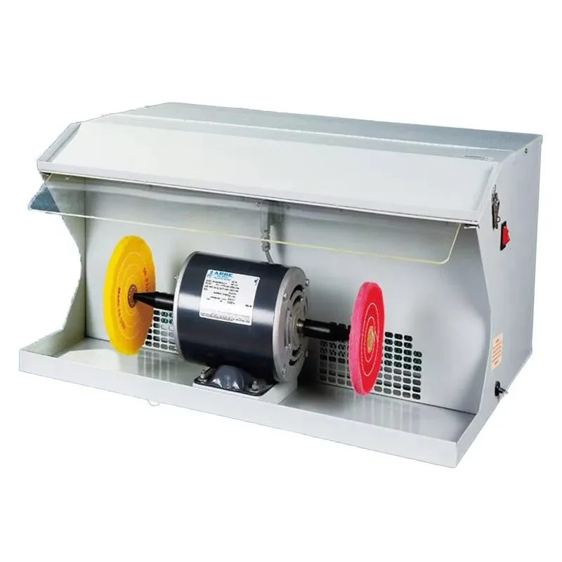 

DM-1 Large Double Head Turbine 2800rpm Polishing Motor Gold and Silver Jewelry Bench Polishing Machine with Dust Collector